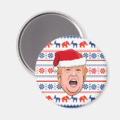 DONALD TRUMP Weihnachten Magnet (Vorderseite/Rückseite)