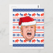 DONALD TRUMP Weihnachten Postkarte (Vorne/Hinten)