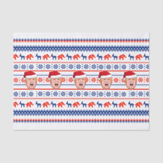 DONALD TRUMP Weihnachten Seidenpapier (Vorderseite)