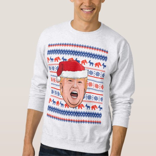 DONALD TRUMP Weihnachten Sweatshirt (Vorderseite)