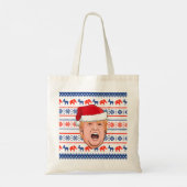 DONALD TRUMP Weihnachten Tragetasche (Rückseite)