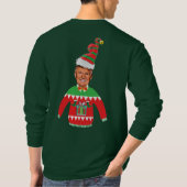 Donald Trump Weihnachten Ugly Christmas Sweater T-Shirt (Rückseite)