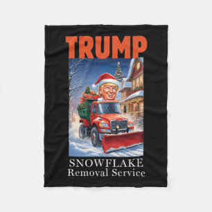 Donald Trump weihnachtliche Entfernung von Schneef Fleecedecke