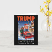 Donald Trump weihnachtliche Entfernung von Schneef Karte (Gelbe Blume)