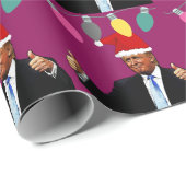 DONALD TRUMP WEIHNACHTS GESCHENKPAPIER (Rolleneckpunkt)