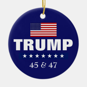 DONALD TRUMP WEIHNACHTSBAUMSCHMUCK KERAMIK ORNAMENT
