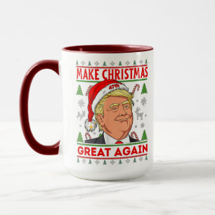 Donald Trump - Weihnachtsfeier, frohe Weihnachten Tasse