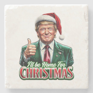 Donald Trump - Weihnachtsfeierlichkeiten - Weihnac Steinuntersetzer