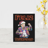 Donald Trump Weihnachtsfeliz Trumpidad 1 Karte (Gelbe Blume)