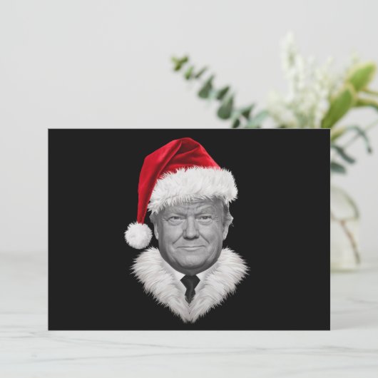 Donald Trump Weihnachtsgeschenk Funny Weihnachtsma Feiertagskarte (Stehend Vorderseite)