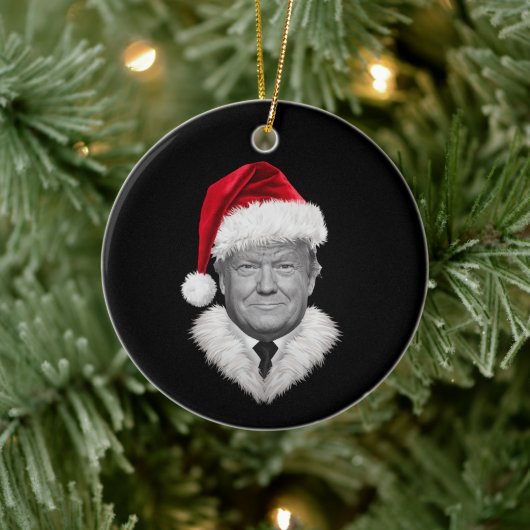 Donald Trump Weihnachtsgeschenk Funny Weihnachtsma Keramik Ornament (Baum)