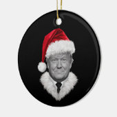Donald Trump Weihnachtsgeschenk Funny Weihnachtsma Keramik Ornament (Links)
