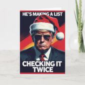 Donald Trump Weihnachtskarte | Erstellen eines Lis Karte (Vorderseite)
