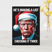 Donald Trump Weihnachtskarte | Patriotic Holiday Karte (Gelbe Blume)
