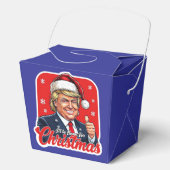 Donald Trump Weihnachtsmann Claus Art Geschenkschachtel (Vorderseite)