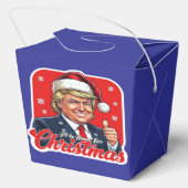 Donald Trump Weihnachtsmann Claus Art Geschenkschachtel (Rückseite)