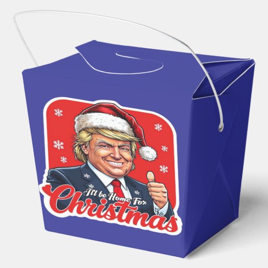 Donald Trump Weihnachtsmann Claus Art Geschenkschachtel (Rückseite)