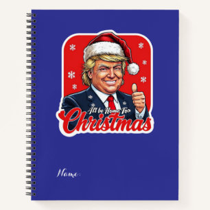 Donald Trump Weihnachtsmann Claus Art Notizblock