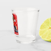 Donald Trump Weihnachtsmann Claus Art Schnapsglas (Rechts)
