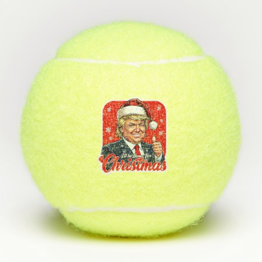 Donald Trump Weihnachtsmann Claus Art Tennisbälle (Vorderseite)