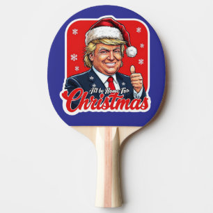 Donald Trump Weihnachtsmann Claus Art Tischtennis Schläger