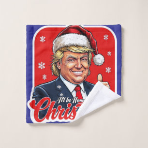 Donald Trump Weihnachtsmann Claus Art Waschlappen