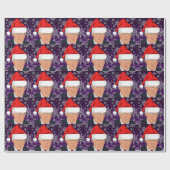 DONALD TRUMP WEIHNACHTSMANNMÜTZE CHRISTMAS Wrappin Geschenkpapier (Flach)