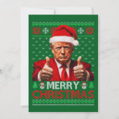 Donald Trump Weihnachtsmannmütze Frohe Weihnachten (Vorderseite)