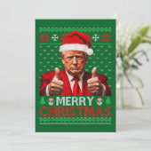 Donald Trump Weihnachtsmannmütze Frohe Weihnachten (Stehend Vorderseite)
