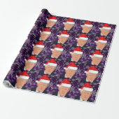 DONALD TRUMP WEIHNACHTSMANNMÜTZE Wrapping Paper Geschenkpapier (Ungerollt)