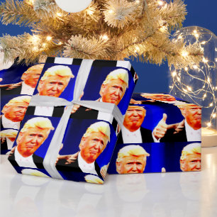 Donald-Trump-Weihnachtspapier Geschenkpapier