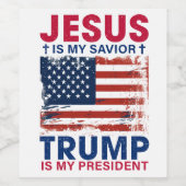 Donald Trump Weinetikett (Einzelnes Label)