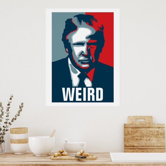 Donald Trump WEIRD Poster (Küche)