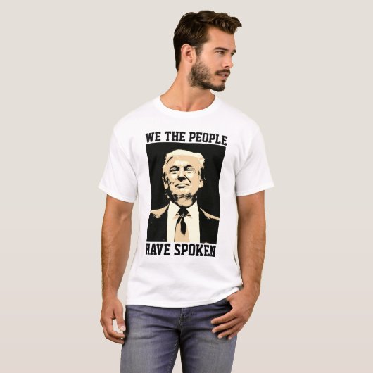 DONALD TRUMP, WIR MENSCHEN HABEN T - Shirt GESPROC (Vorne ganz)