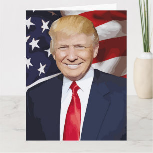 DONALD TRUMP WIRD WIEDER GESUND große GRUßKARTE Karte