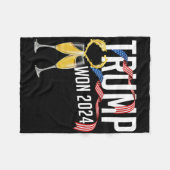 Donald Trump Won 2024 Election Inauguration Men Wo Fleecedecke (Vorderseite (Horizontal))