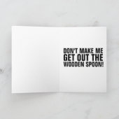 DONALD TRUMP WOODEN SPOON FUNNY BIRTHDAY CARD KARTE (Innenseite)