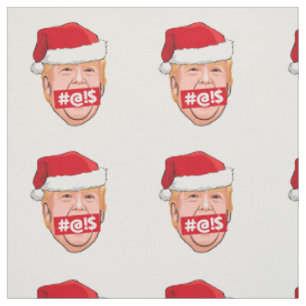 DONALD TRUMP Wütende Weihnachten Stoff