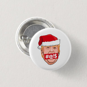DONALD TRUMP Wütendes Weihnachten Button