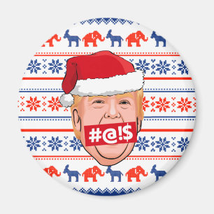 DONALD TRUMP Wütendes Weihnachten Magnet
