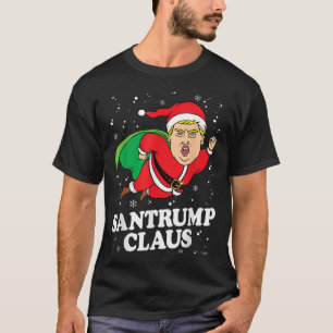 Donald Trump Xmas Funny Weihnachtsmannmütze Shirt