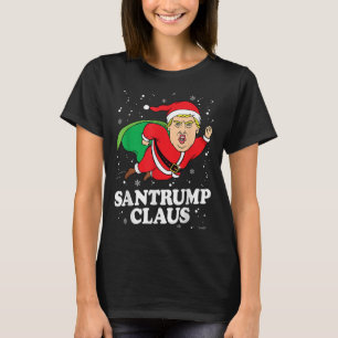 Donald Trump Xmas Funny Weihnachtsmannmütze Shirt