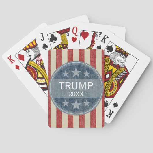 Donald Trump  - You can change date to 2020 Spielkarten (Rückseite)