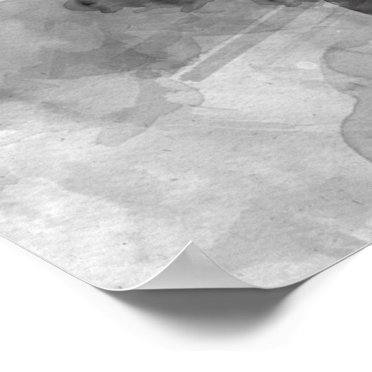 Donald Trump zeigt Aquarellbilder Poster (Ecke)