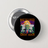 Donald Trump Zombie Make Halloween Great Again Tru Button (Vorne & Hinten)