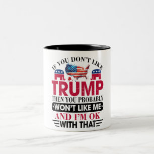 Donald Trump Zweifarbige Tasse