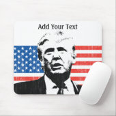Donald- Trumpamerikanische Flagge addText Mousepad (Mit Mouse)