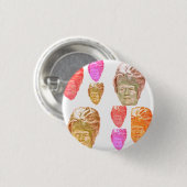 Donald- Trumpbienenstock-Druck-Button Button (Vorne & Hinten)