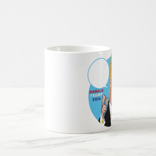 Donald- TrumpCartoon-Kaffee-Tasse - Sie schreiben Kaffeetasse (Mittel)