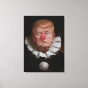 Donald- Trumpclown-Malerei von Tony Pro Leinwanddruck